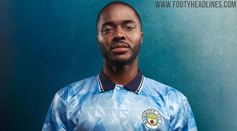 Raheem Sterling Shows Off In House Manchester City Retro Kits